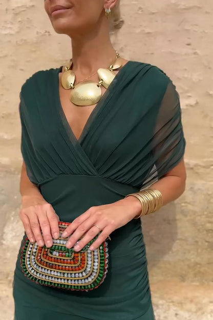 Women's Maxi Dress V-Neck Flowy Design