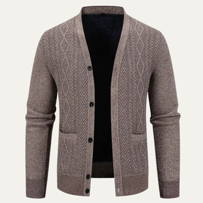 Murano Men's Slim Fit Knitted V-Neck Sweater