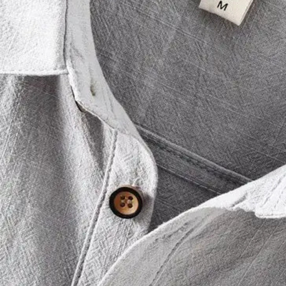 Montrose Ridge Men's Linen Polo Shirt Short Sleeve Casual