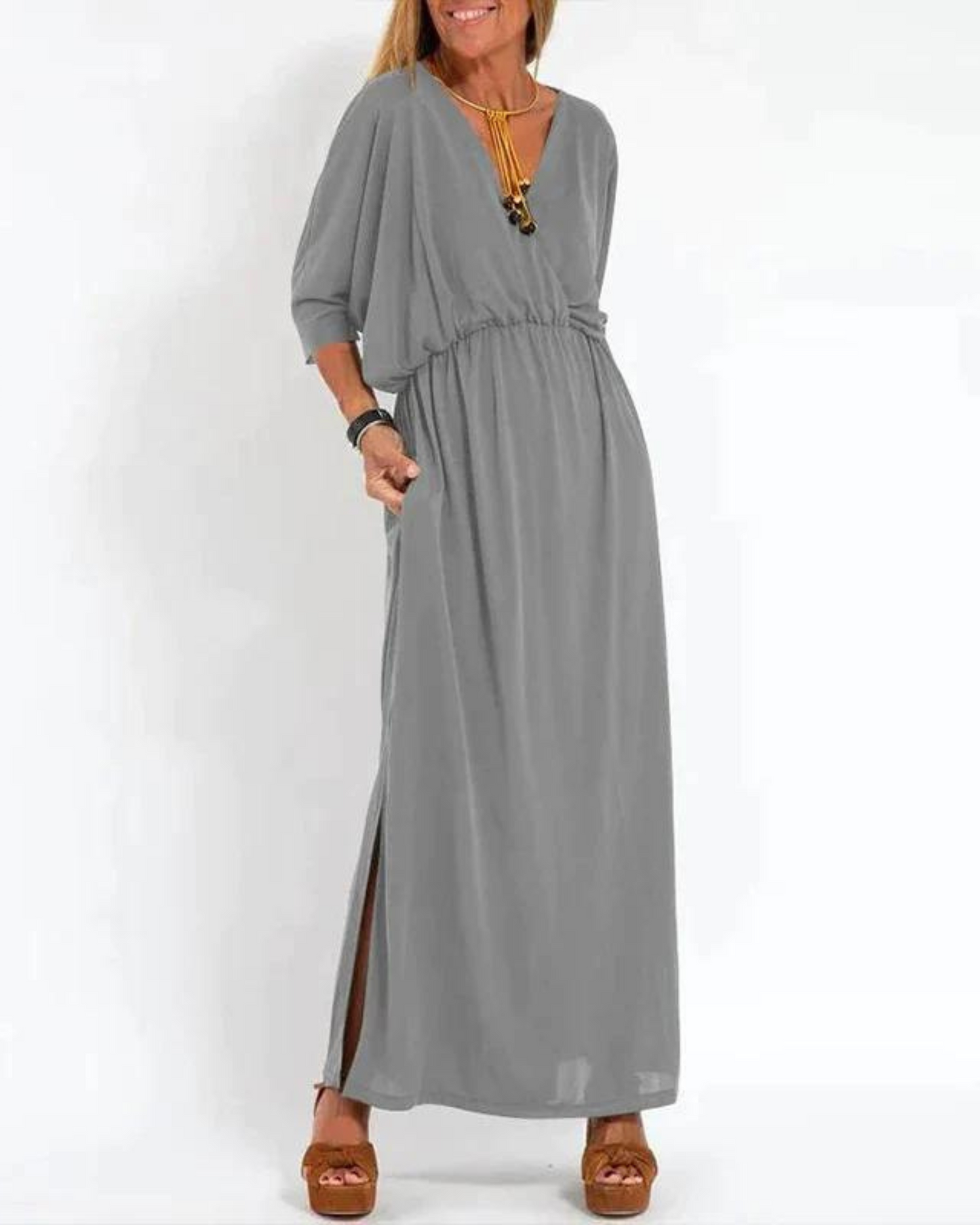 Women's Maxi Dress With Side Pockets