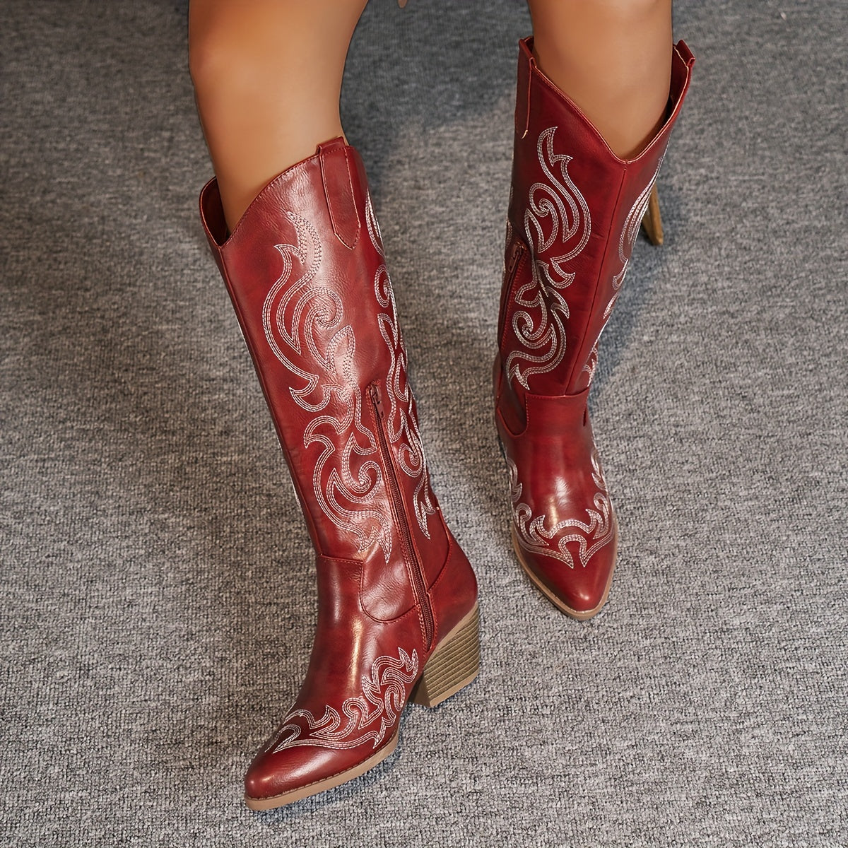 Women's Knee High Wedge Boots