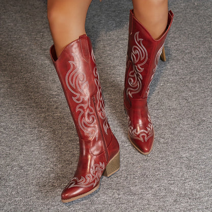 Women's Knee High Wedge Boots