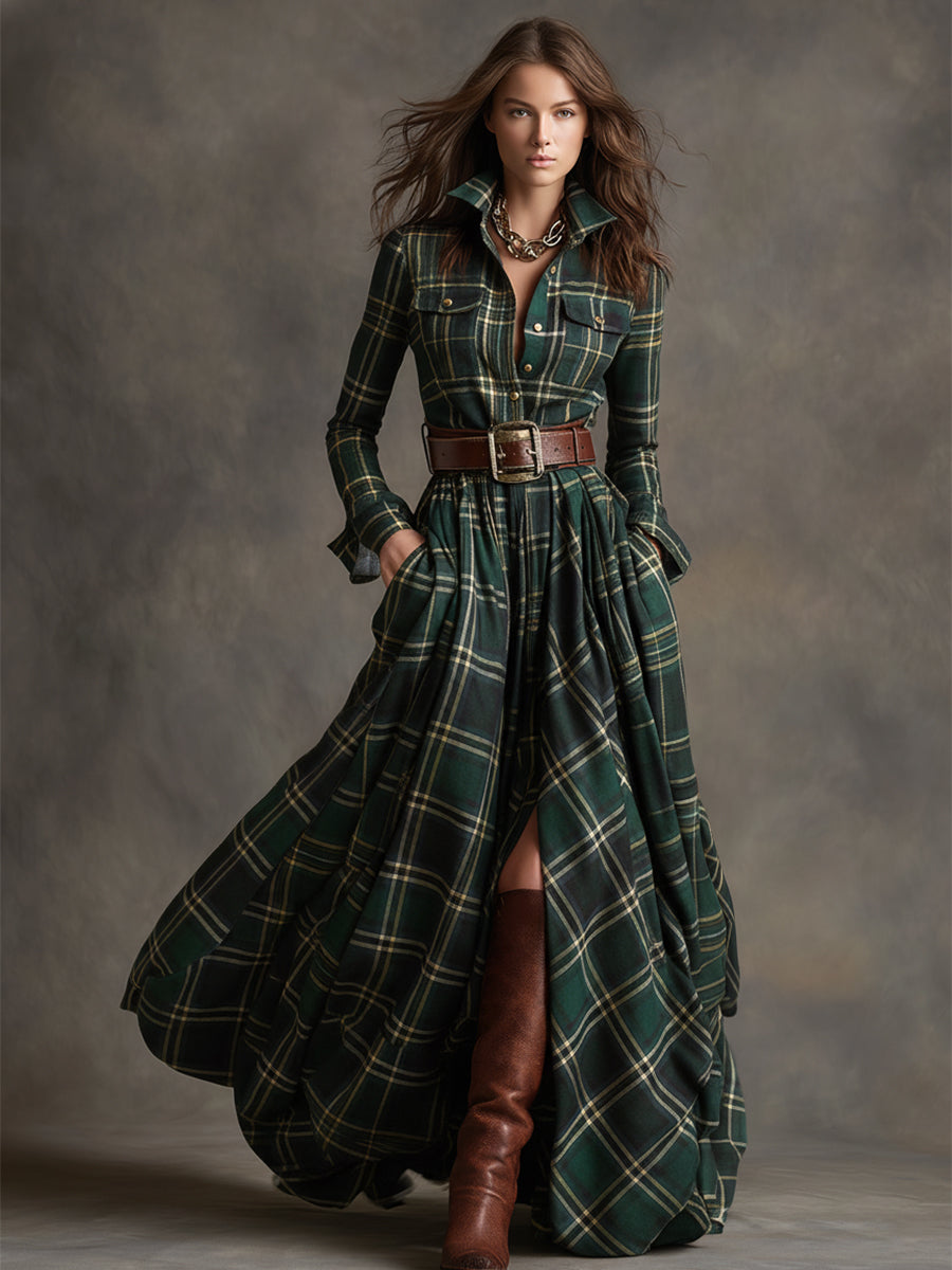 Women's Button Up Shirt Dress