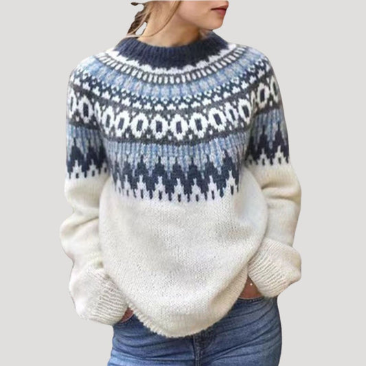 Kayla | Women’s Spring Nordic Pattern Sweater