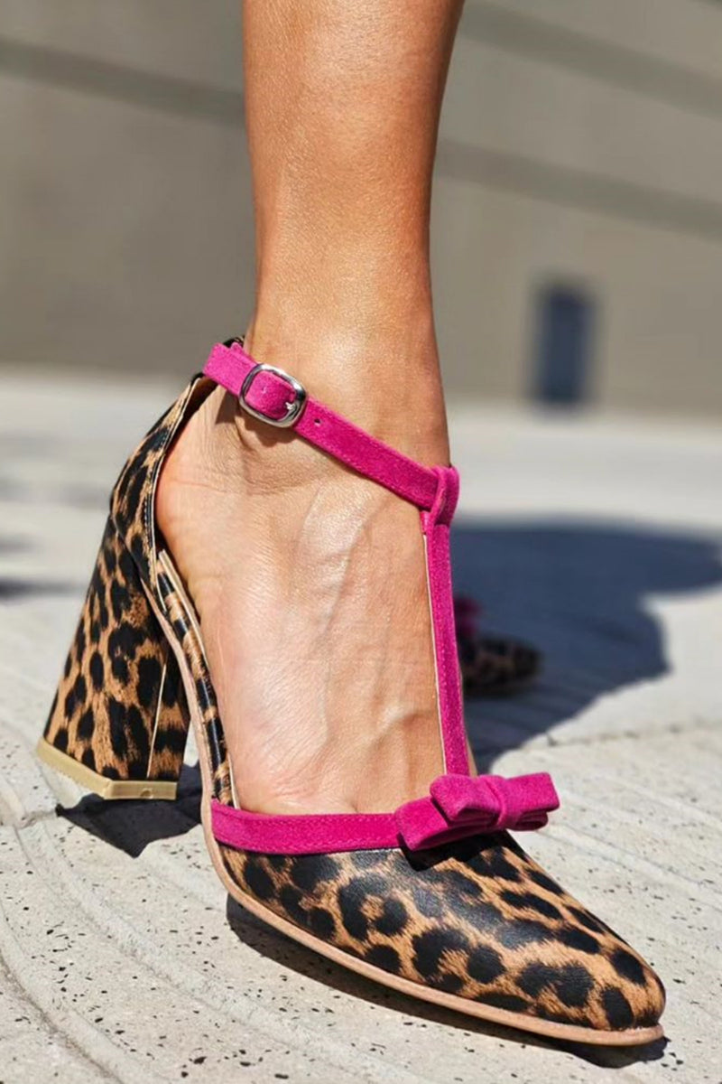 Women's Leopard Print Sandals Green - Fashinoza