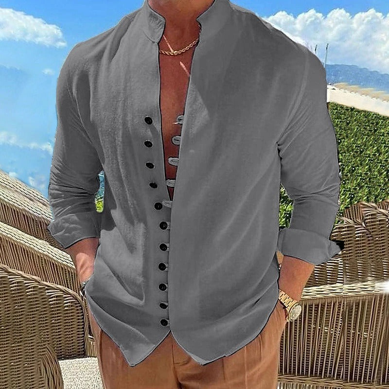 Men's Cotton Long Sleeve Shirt