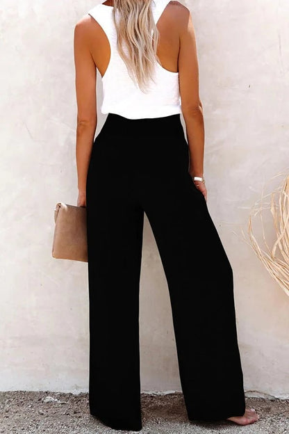 Women's High-Waisted Comfort Trousers
