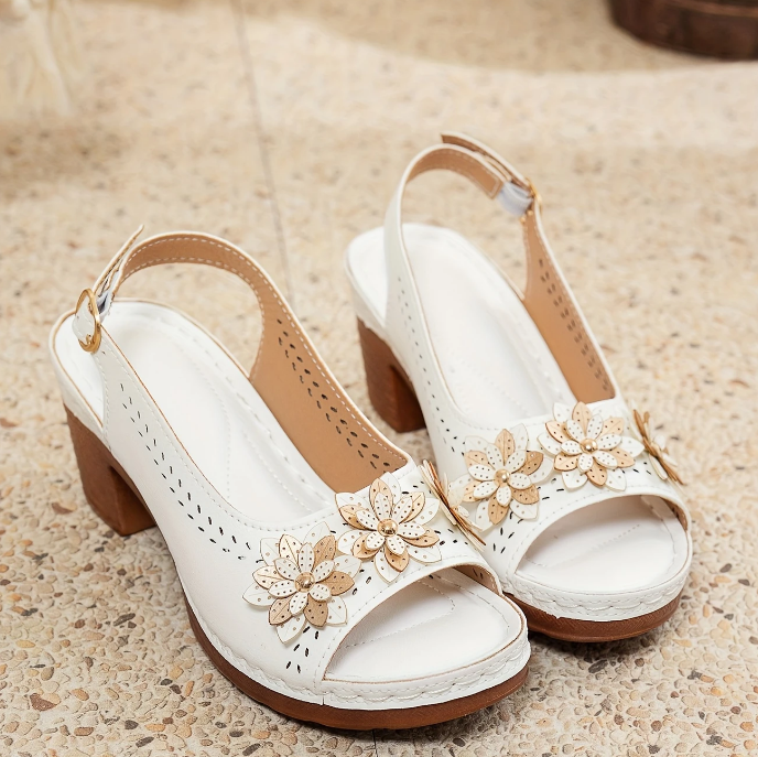 Women's Adjustable Ankle Strap Sandals Rosewood