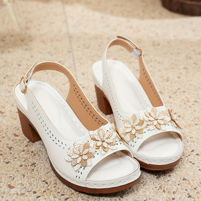 Women's Adjustable Ankle Strap Sandals Rosewood
