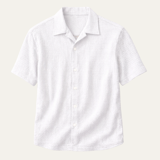 Men's Lightweight Button-Up Streetwear Shirt - Fashinoza