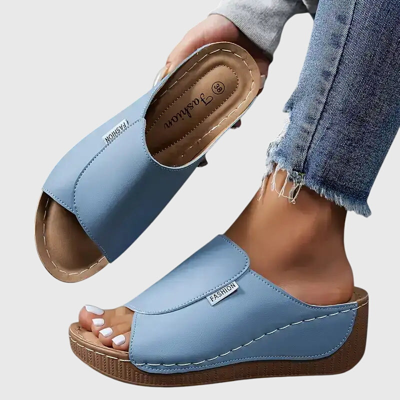 Women’s Platform Slide Sandals Open Toe