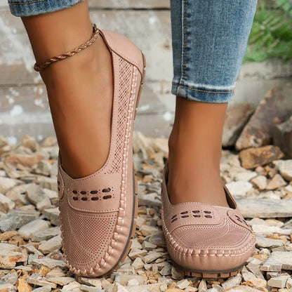 Women's Flat Loafers Slip-On Rounded Toe