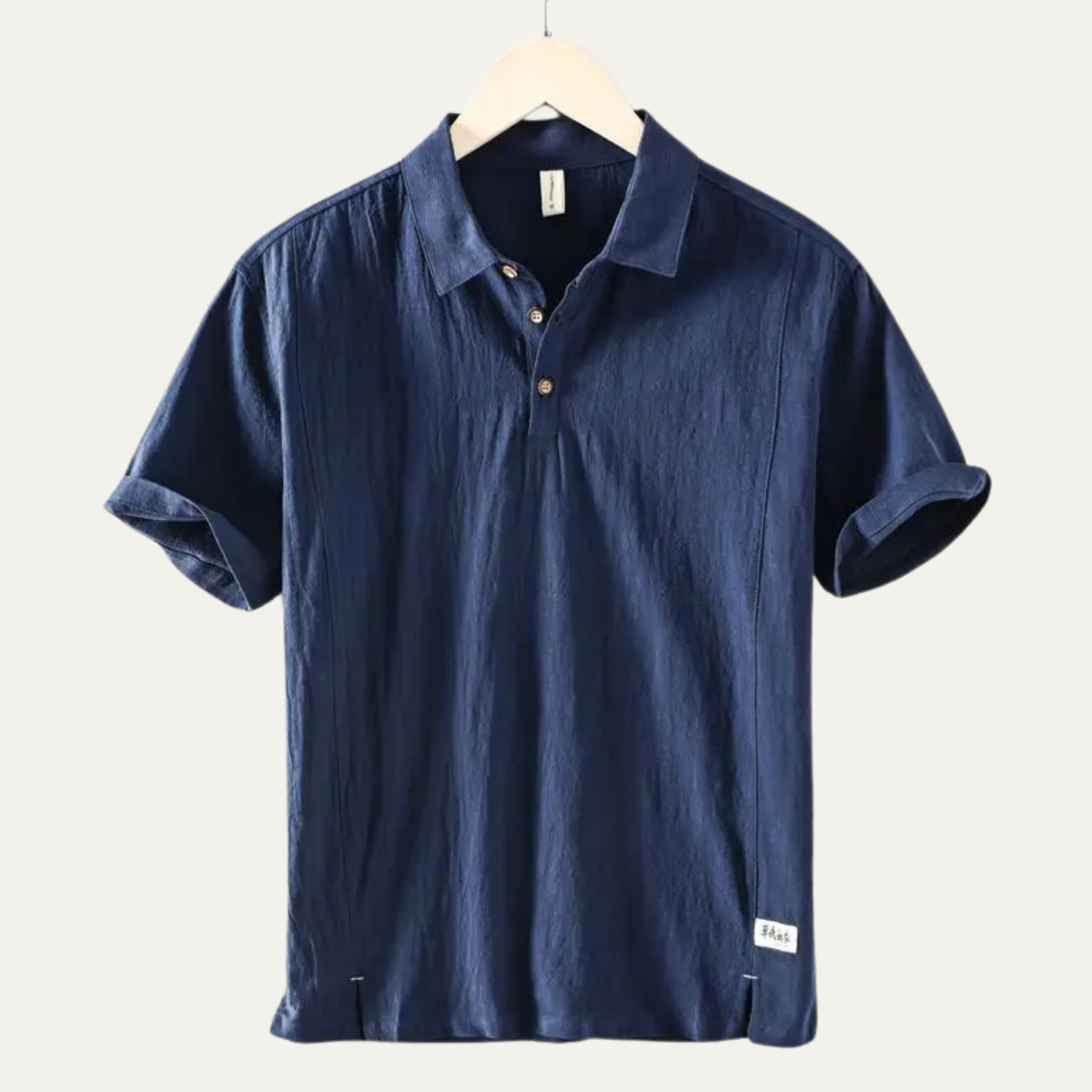 Montrose Ridge Men's Linen Polo Shirt Short Sleeve Casual