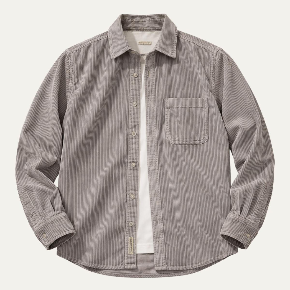 Vicenza Men's Corduroy Shirt Jacket Thick Retro - Fashinoza