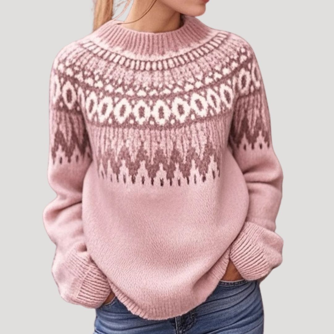 Kayla | Women’s Spring Nordic Pattern Sweater