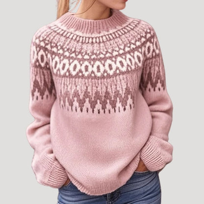 Kayla | Women’s Spring Nordic Pattern Sweater