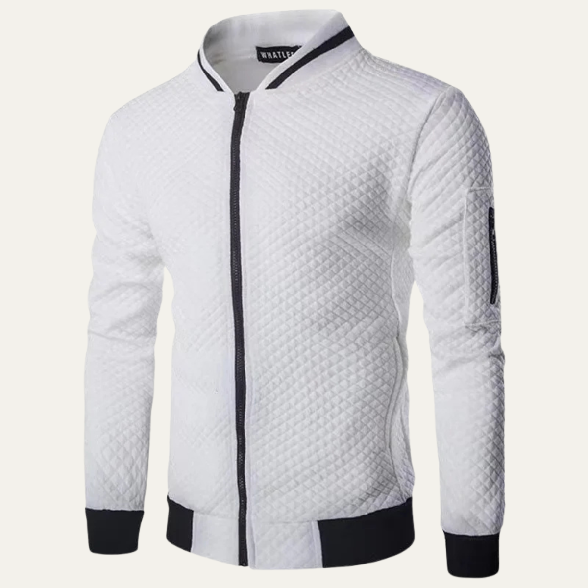 Men's Diamond Quilted Bomber Jacket Lightweight