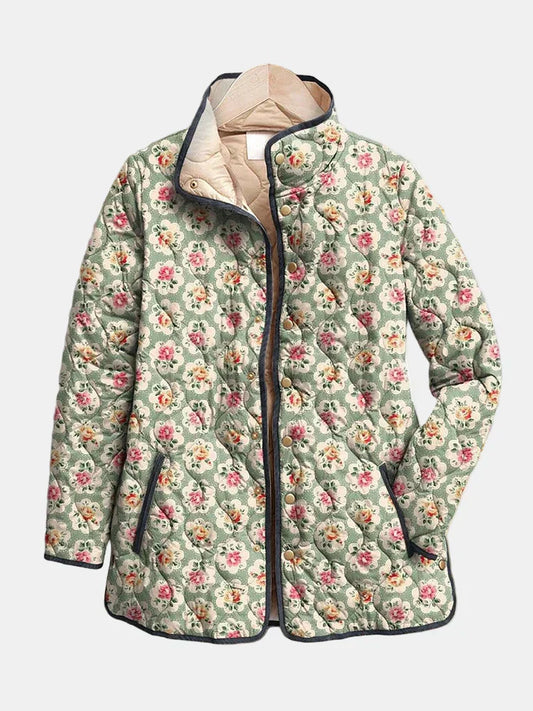 Women's Classic Quilted Jacket - Fashinoza