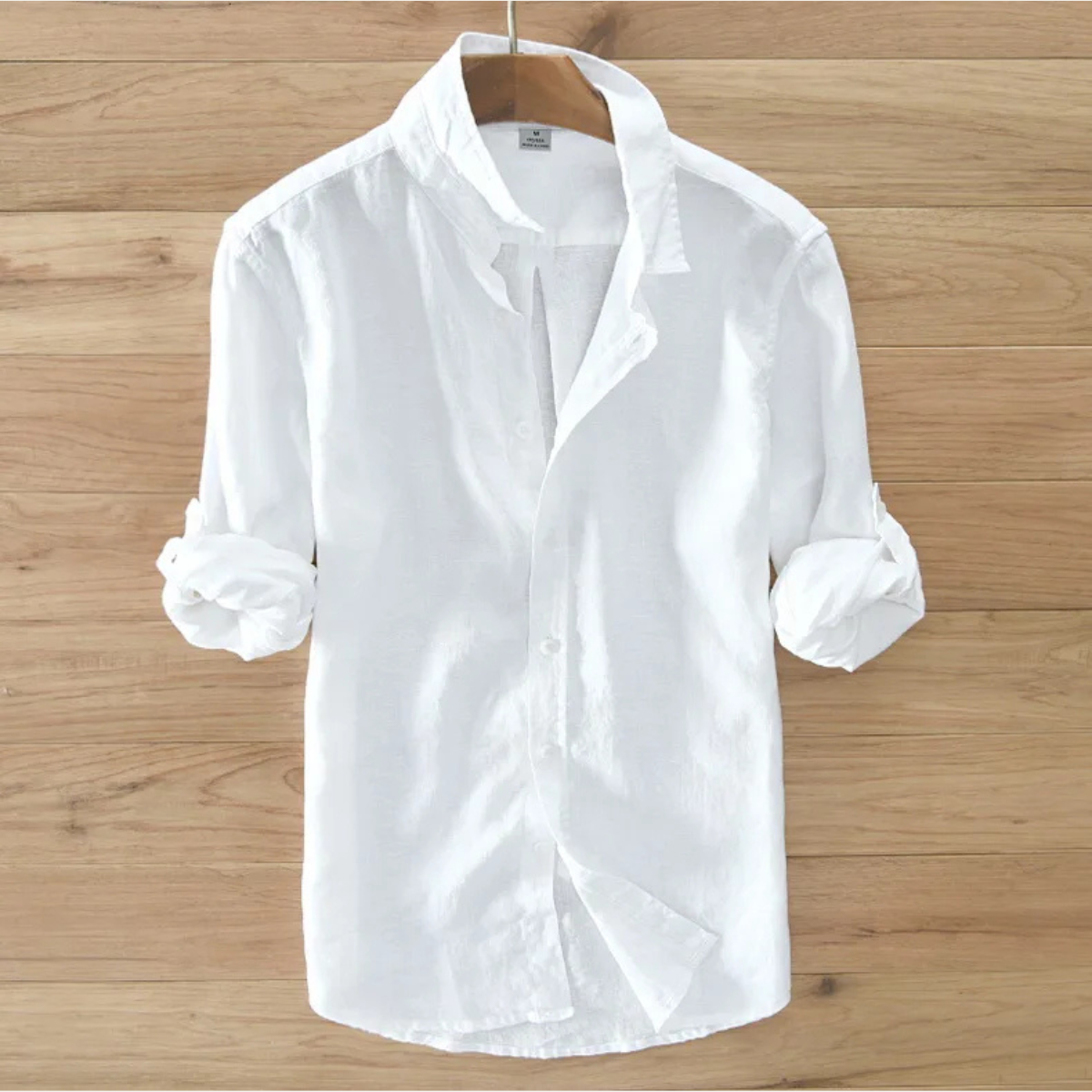 Men's Linen Italian Style Button Up Shirt
