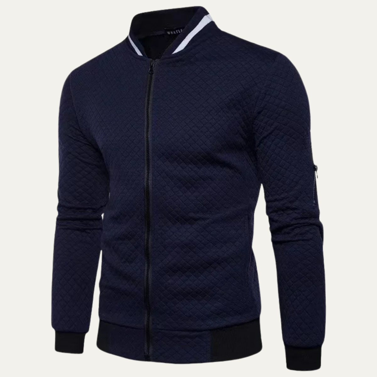 Men's Diamond Quilted Bomber Jacket Lightweight
