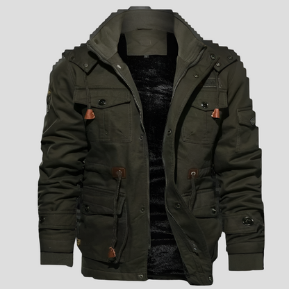 Men's Windbreaker Jacket Wind Resistant Warm