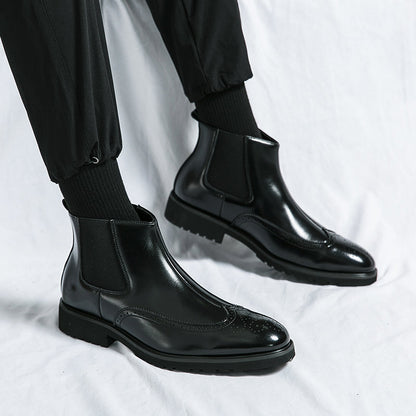 Chasis Genuine Leather Boots