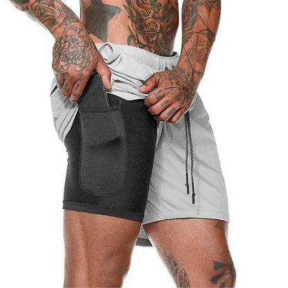 Men's Sport Shorts 2-In-1 Athletic Comfortable