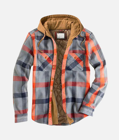 Charles | Men's Patchwork Lined Warm Hooded Jacket