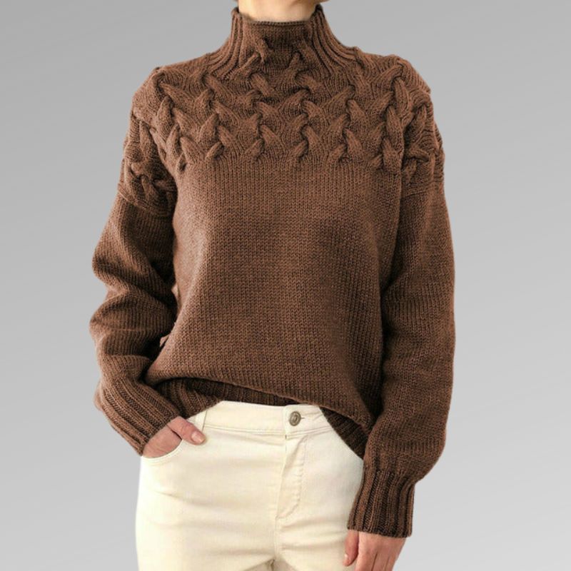 Women's Turtleneck Sweater Elegant Warm