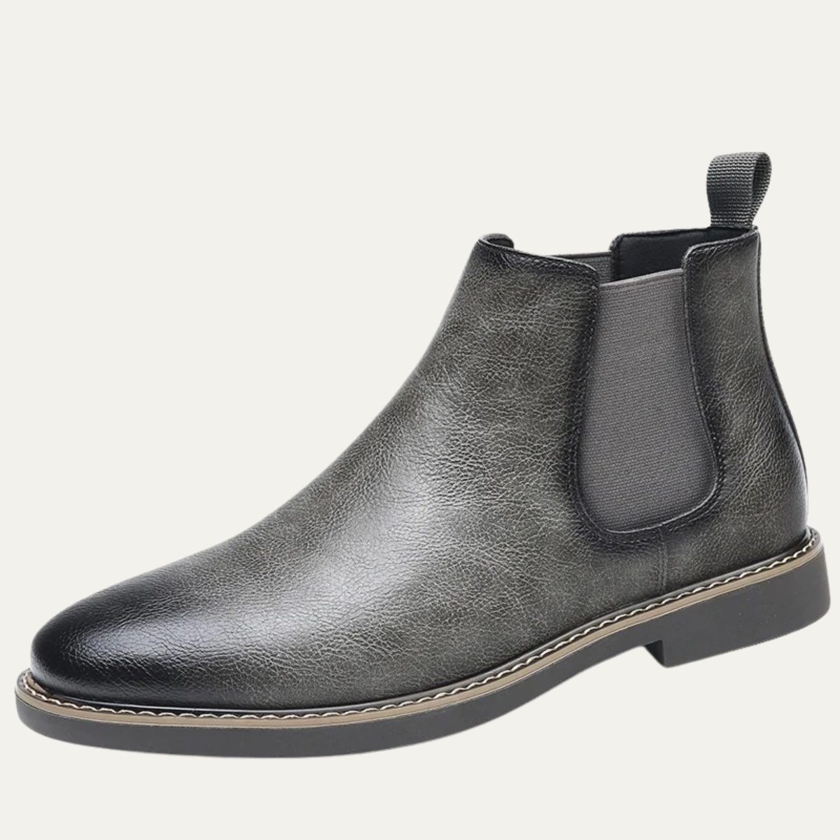 Vernaccia Men's Ankle Leather Shoes Pointed Toe Brown