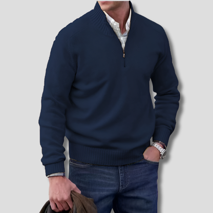 Men's Half-Zip Sweater Layering Pullover