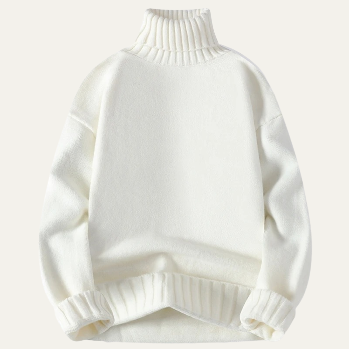 Men's Soft Knit Turtleneck Sweater Warm