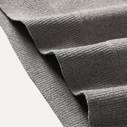Men's Patchwork Knit Sweater Round Neck Warm Winter