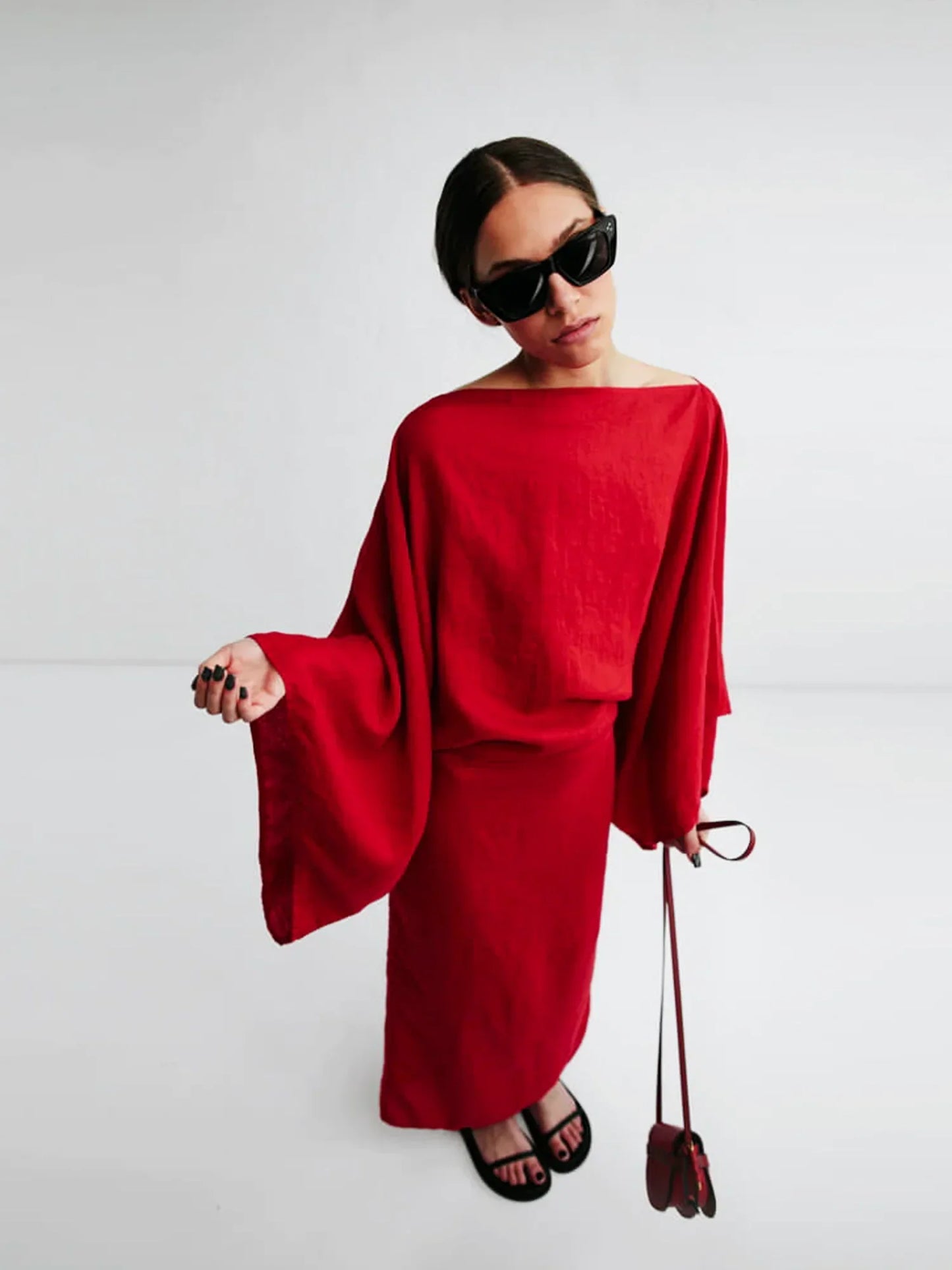 Gianna - Kimono Midi Dress
