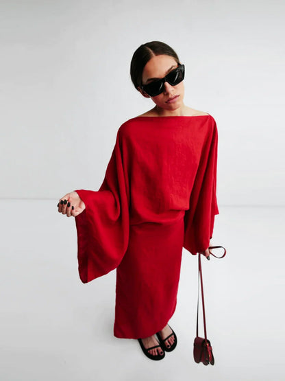 Gianna - Kimono Midi Dress