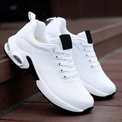 Women's Platform Mesh Running Shoes Breathable Lightweight Chunky Sports Sneakers