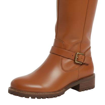 Women's Riding Boots Round Toe Chunky Heel Over-the-Knee High Boots