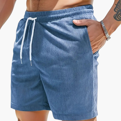 Men's Corduroy Shorts Casual Beige