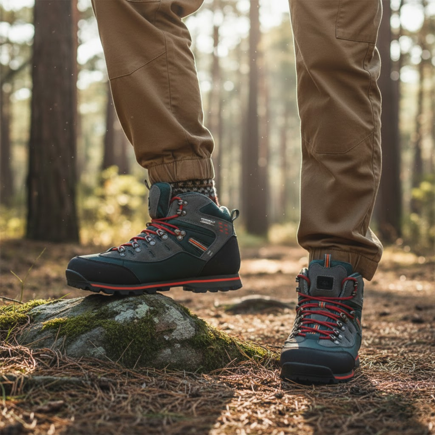 Men's Outdoor Fashion Hiking Boots Waterproof Anti-Slip Wear-Resistant Climbing Shoes