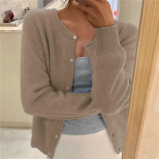 Ruby | Women’s Winter Button Front Long Sleeve Cardigan