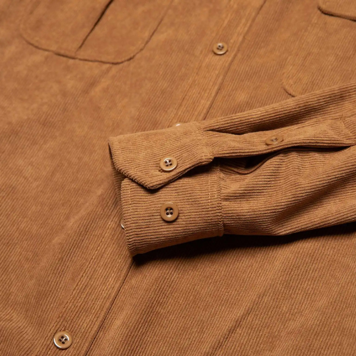 Men's Corduroy Shirt Casual Button Up