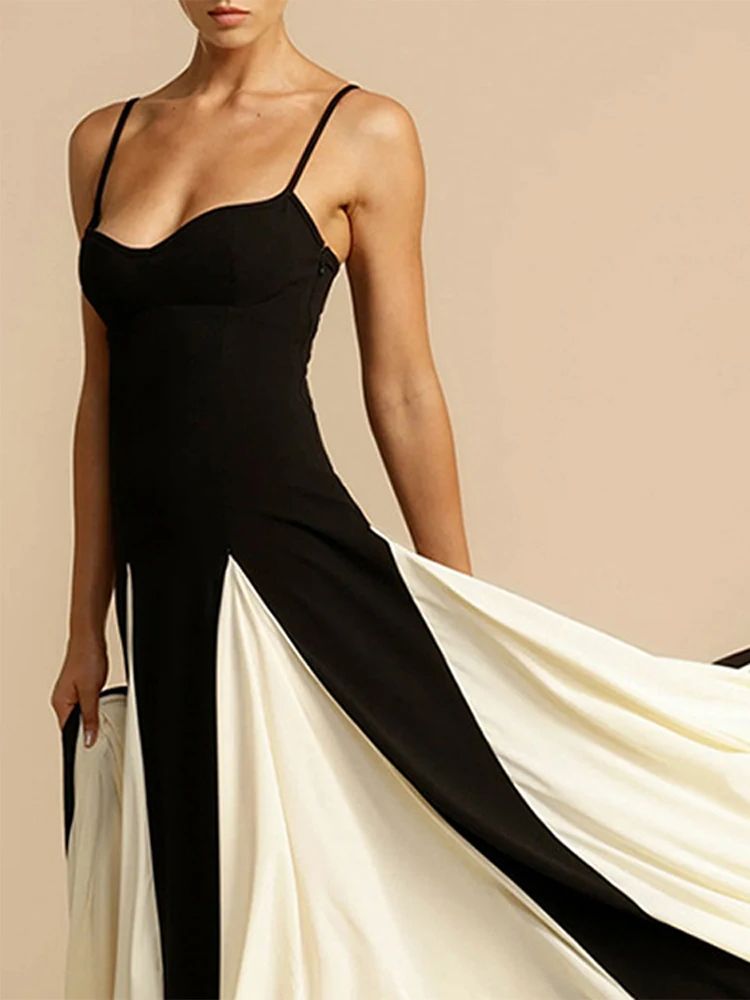 Elegant Two-Tone Evening Gown