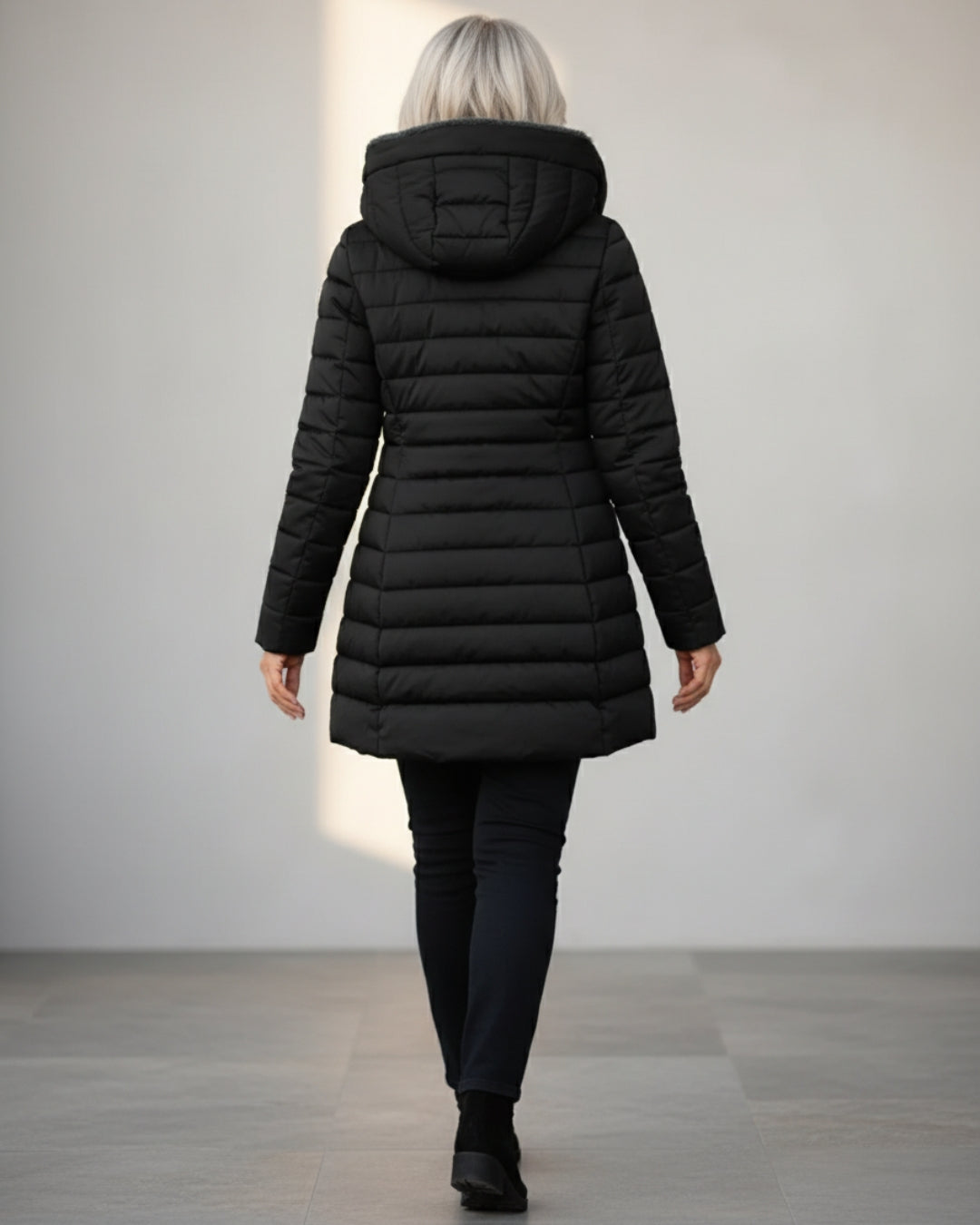 Hooded Quilted Winter Coat