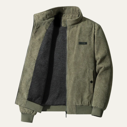 Mens Modern Corduroy Jacket Fleece Lined