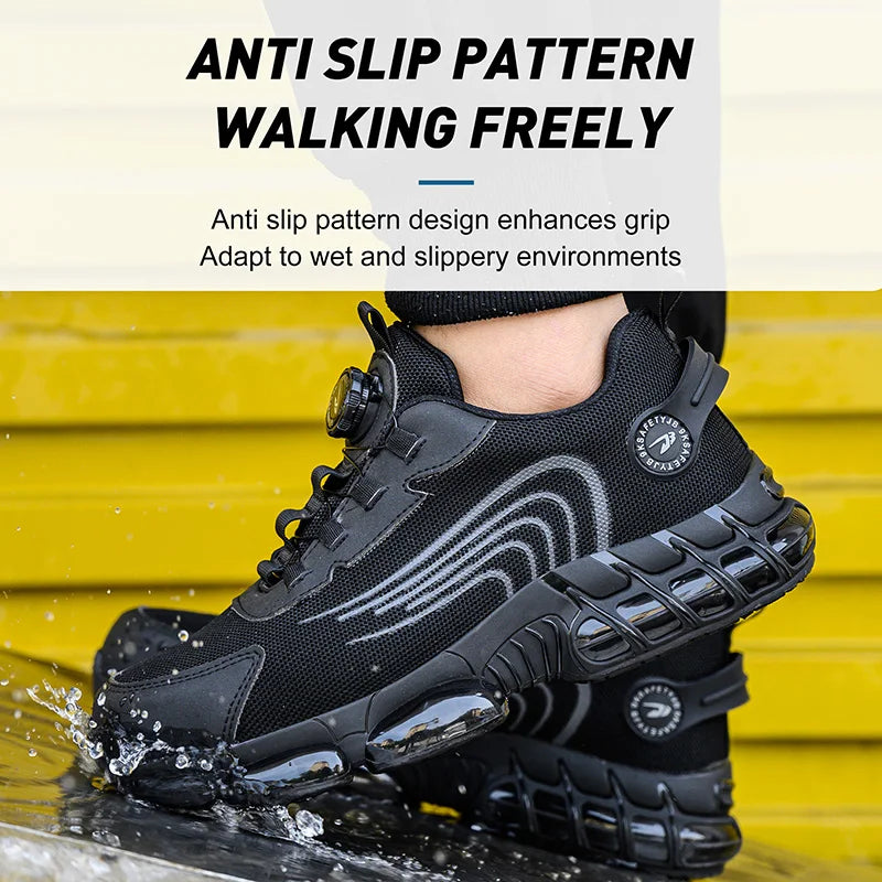 Men's Lace-Up Work Shoes For Balance