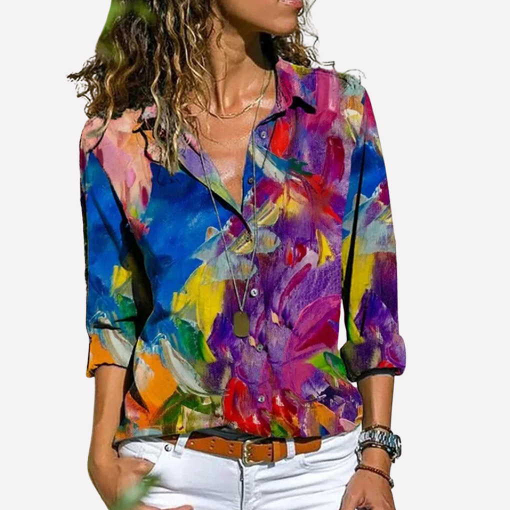 Women's Summer Blouse Lightweight Cotton