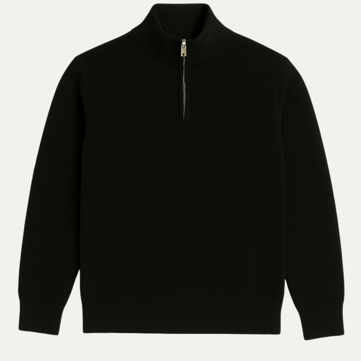 Men's Navy Blue Half-Zip Sweater