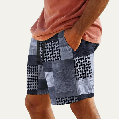 Men's Drawstring Shorts Colorful Cotton Casual