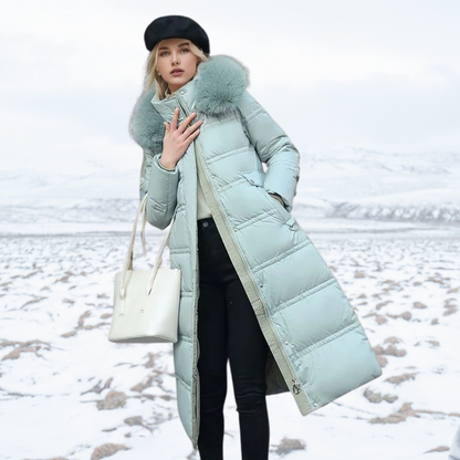 Clara | Women’s Long Hooded Winter Puffer Coat