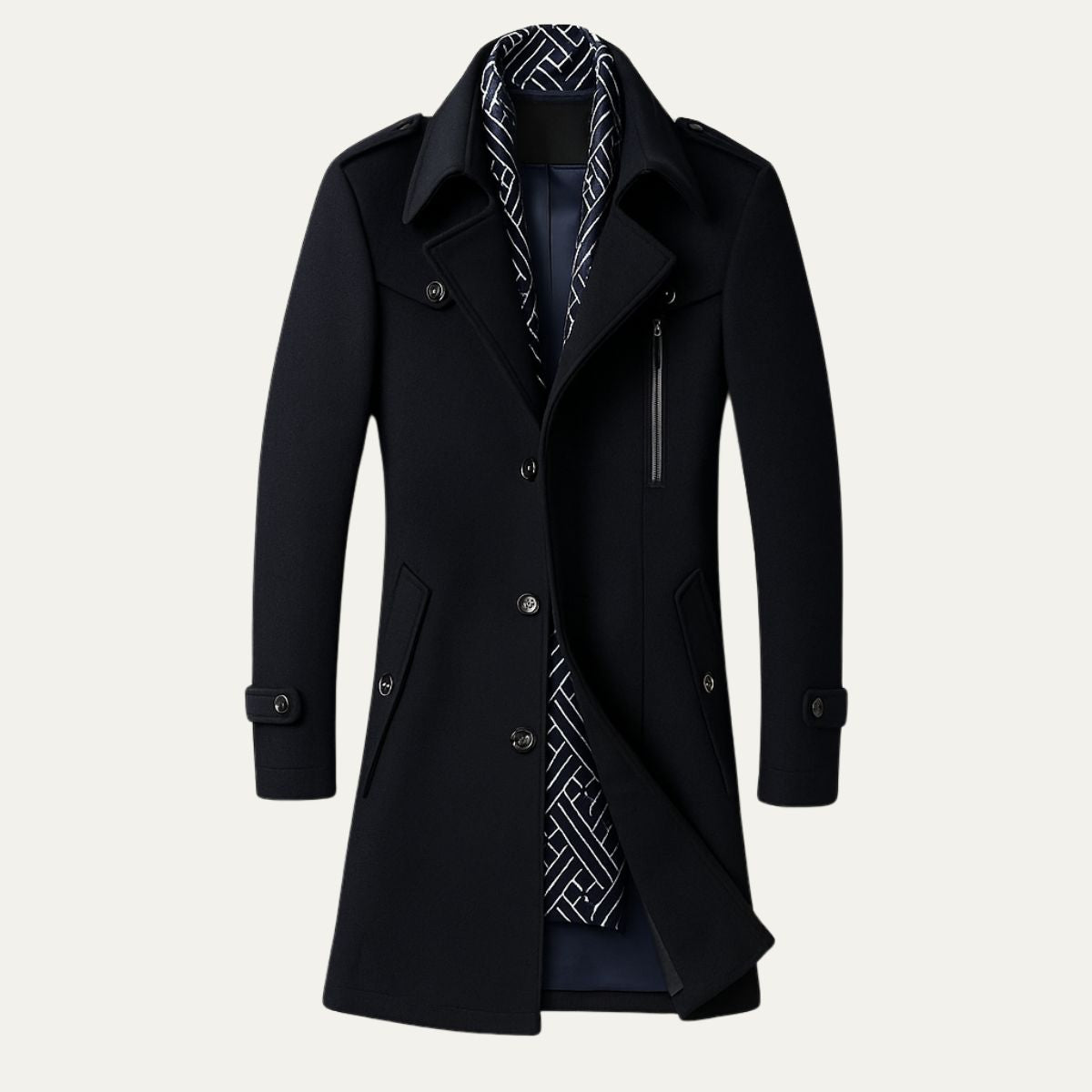 Men's Tailored Coat - Fashinoza